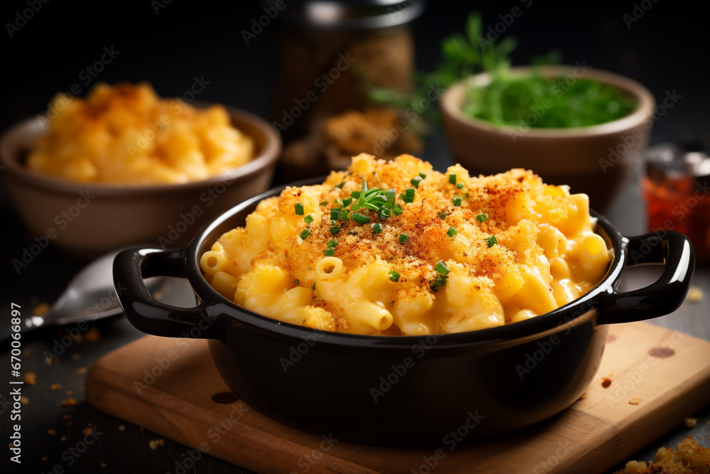 Pot of mac and cheese Pot of mac and cheese