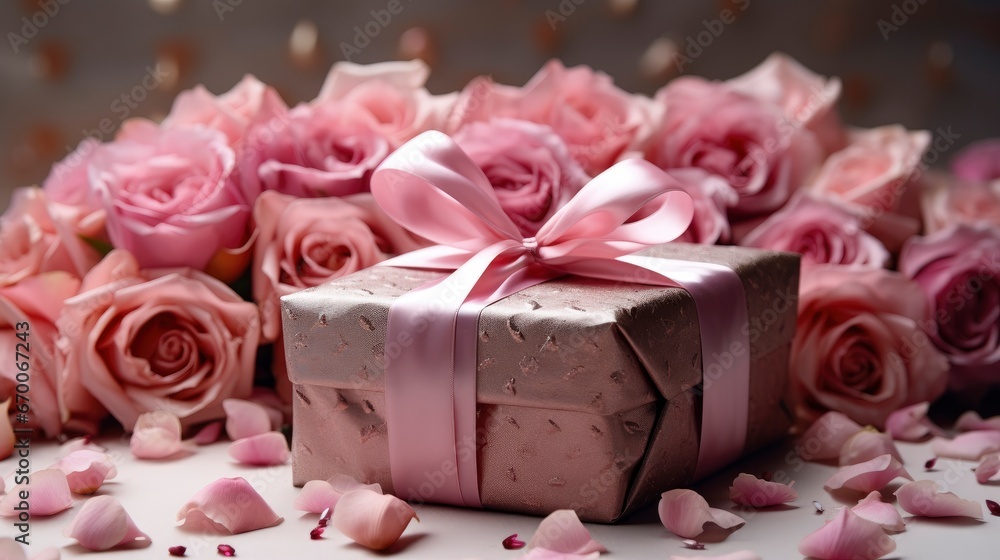 Valentines Day Background Pink Peonies Gift , Background Image, Valentine Background Images, Hd Valentines Day Background Pink Peonies Gift , Background Image, Valentine Background Images, Hd