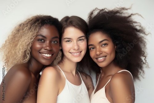 Women together beauty african female caucasian