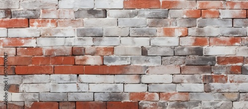 New red and white brick wall texture