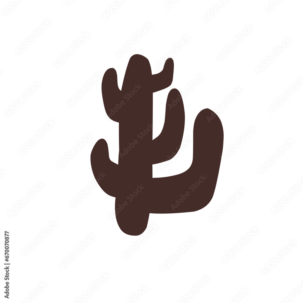 Obraz premium Ginger vector silhouette 