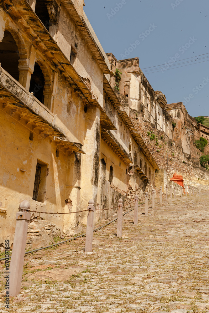 Naklejka premium Bundi Palace In Rajasthan, India