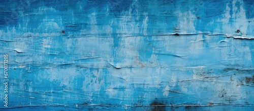 The aged blue paints texture