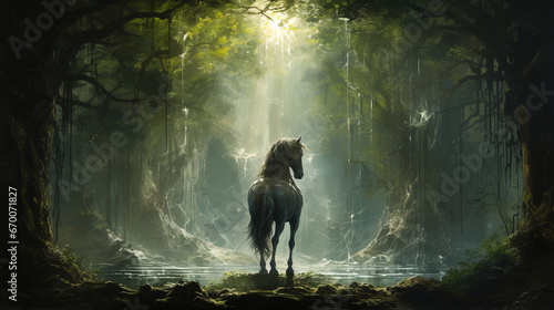 nature's enchantment with a horse © Aliverz