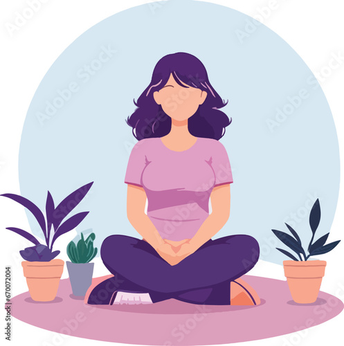 woman sitting self healing yoga