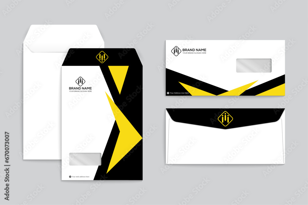 Corporate clean envelope template Corporate clean envelope template