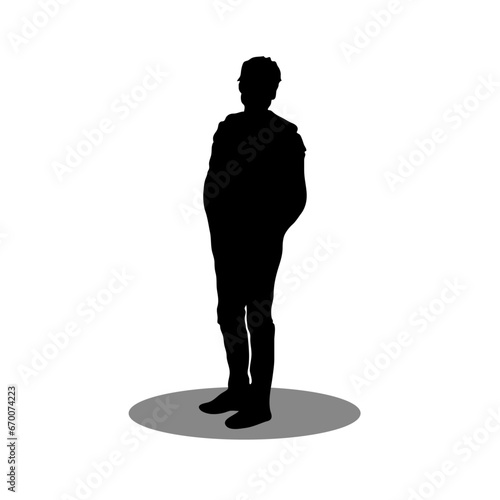 Men silhouette vector