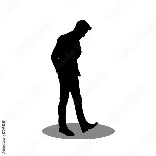 Men silhouette vector