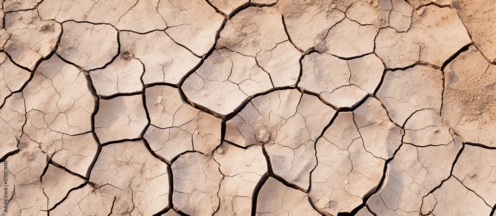 Drought causes cracked dry ground amidst climate change Drought causes cracked dry ground amidst climate change