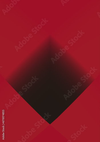Fondo rojo y negro con rombo degradado