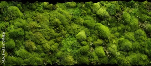 Floor covered in green moss