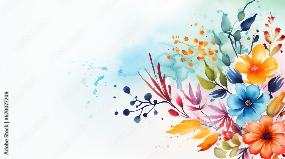 floral background with butterflies floral background with butterflies