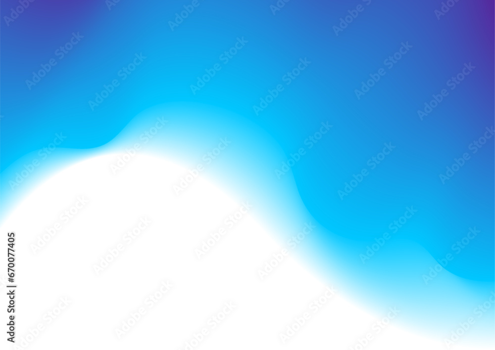 Blue smooth blurred liquid wave on white background. Vector graphic design Blue smooth blurred liquid wave on white background. Vector graphic design