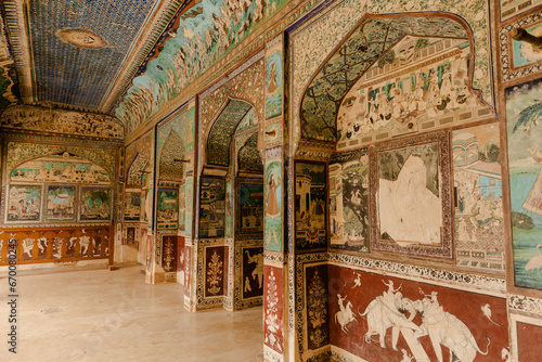 Bundi Palace In Rajasthan, India photo