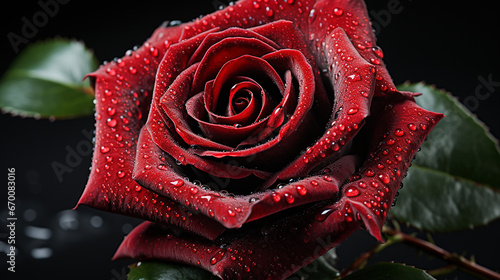a photo of 3D rendered black rose design made with generative AI
