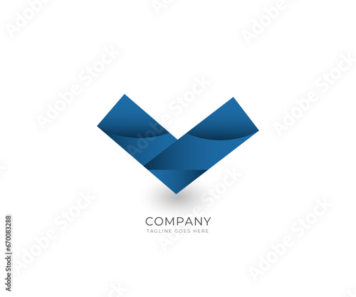 Abstract brand style Logo Design photo