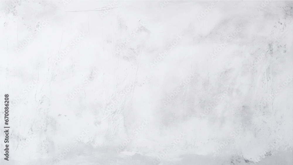 Fototapeta premium Texture of a white concrete wall for background. Watercolor chaotic texture. Abstract grey white background.