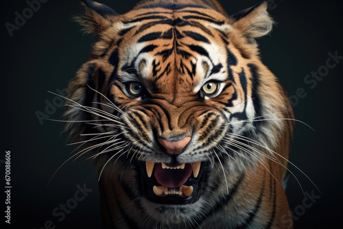 Ferocious tiger in nature © Kitta