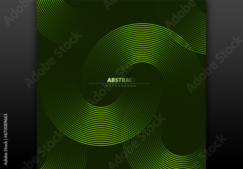 Obraz na płótnie Abstract dark green background made from purple half circles with place for your text w salonie