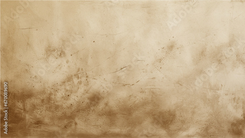 Colour old concrete wall texture background. Close up retro plain cream color cement wall background texture. Design paper vintage parchment element.