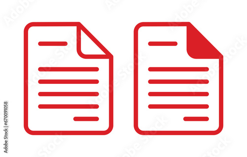 ikon notesu, dokument, plik wektorowy