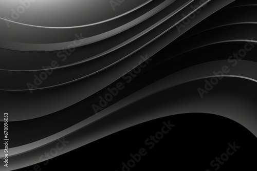 An abstract black vector style background. Generative AI.