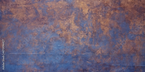 Abstract textured background in blue and bronze colors.