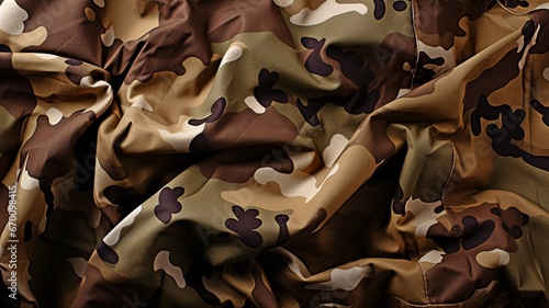 Background texture pattern of army and military camouflage. photo