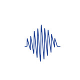  Radio Wave icons. Monochrome simple sound wave icons