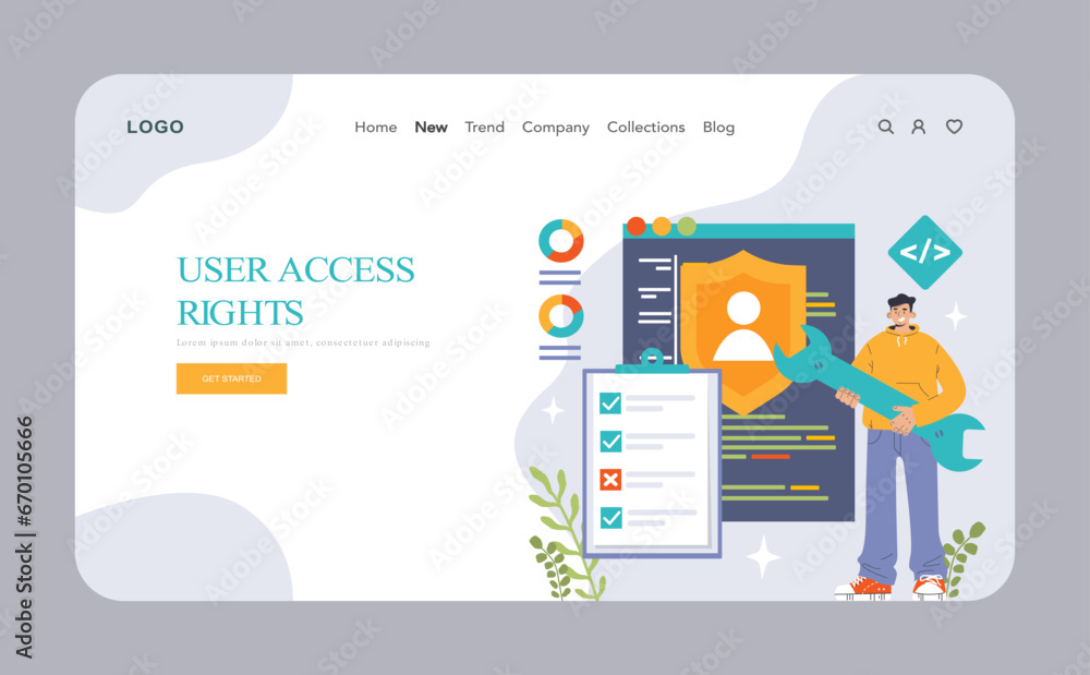 Back-end development web banner or landing page. Coding, software engineering or programming. Software script development. Flat vector illustration Back-end development web banner or landing page. Coding, software engineering or programming. Software script development. Flat vector illustration