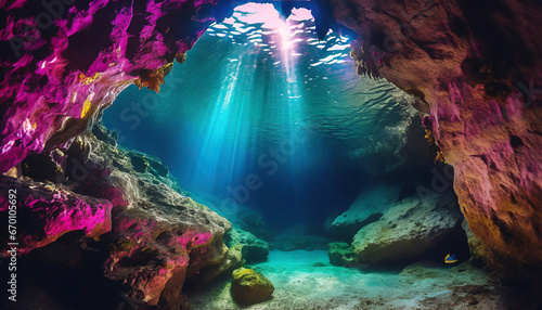underwater cave