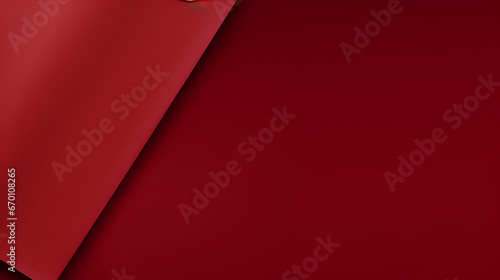 red paper background. Generative AI