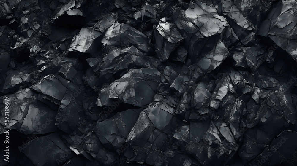 black and white texture of stone background. Generative AI