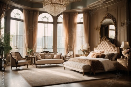 room interior of luxury bedroom 