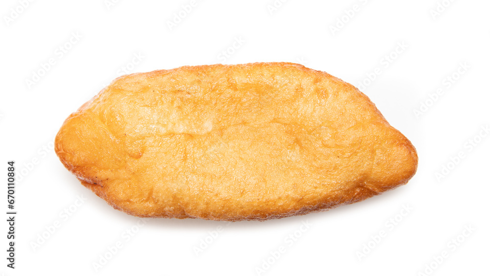 fried pie with filling on a white background. fried pie with filling on a white background.