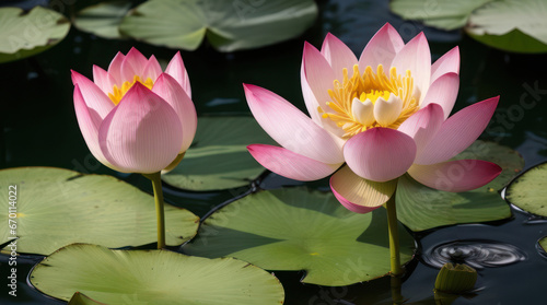 January 26  Vasant Panchami  pink and white lotuses in the water