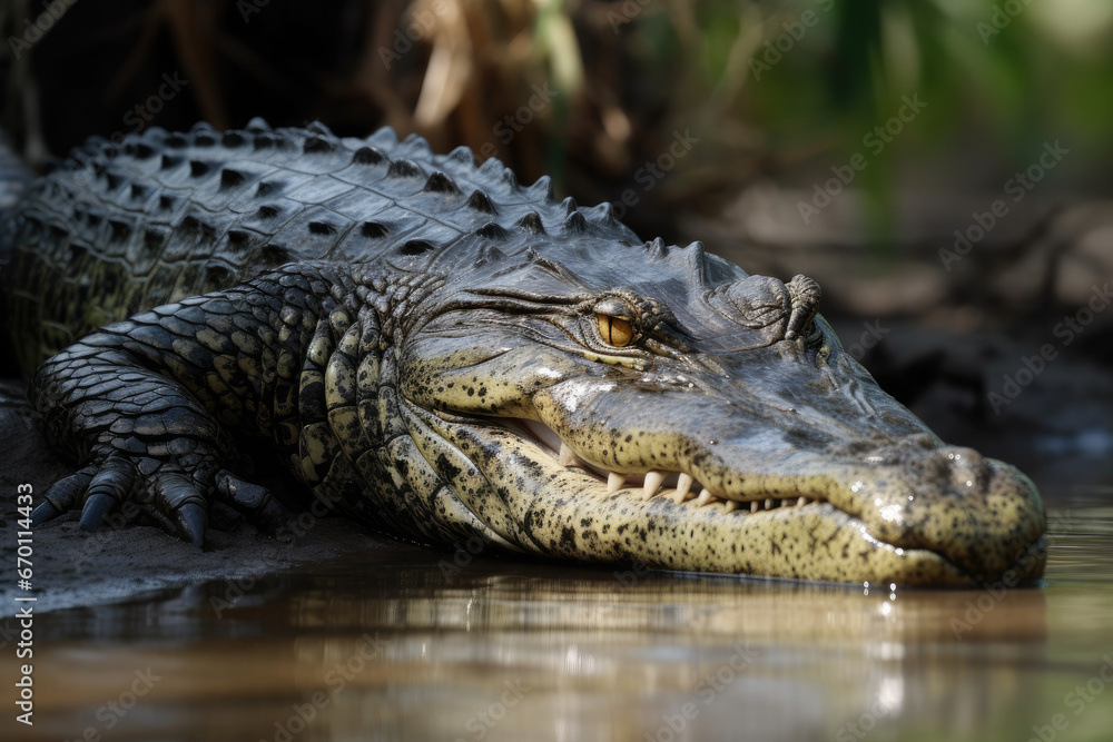 Alligator in the everglades - Generative AI
