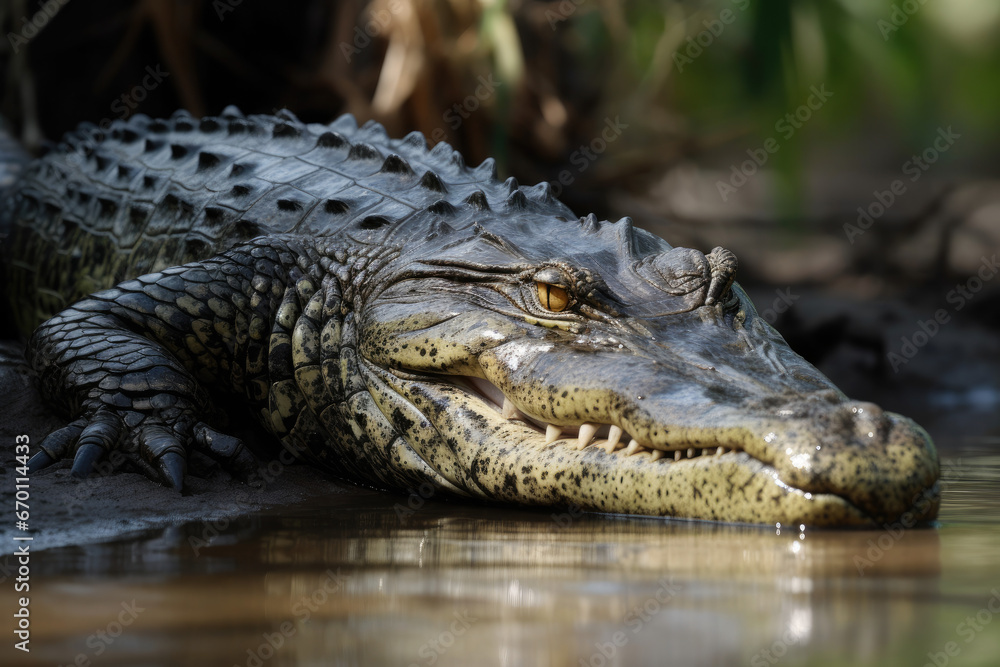 Alligator in the everglades - Generative AI Alligator in the everglades - Generative AI