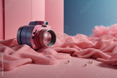 pink and blue aesthetic background 