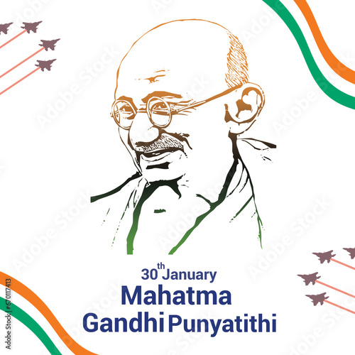 Foto Mahatma Gandhi Puniyatithi  post.