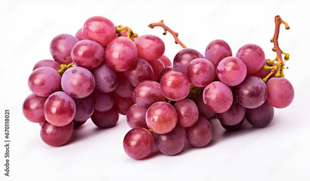 cluster of ripe grapes