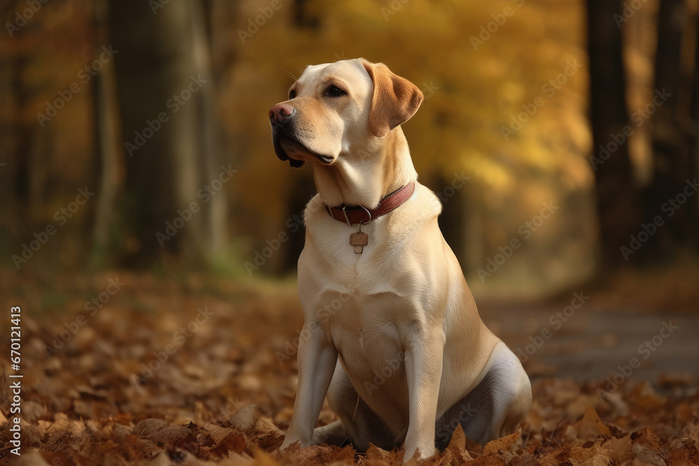Golden retriever portrait - Generative AI Golden retriever portrait - Generative AI