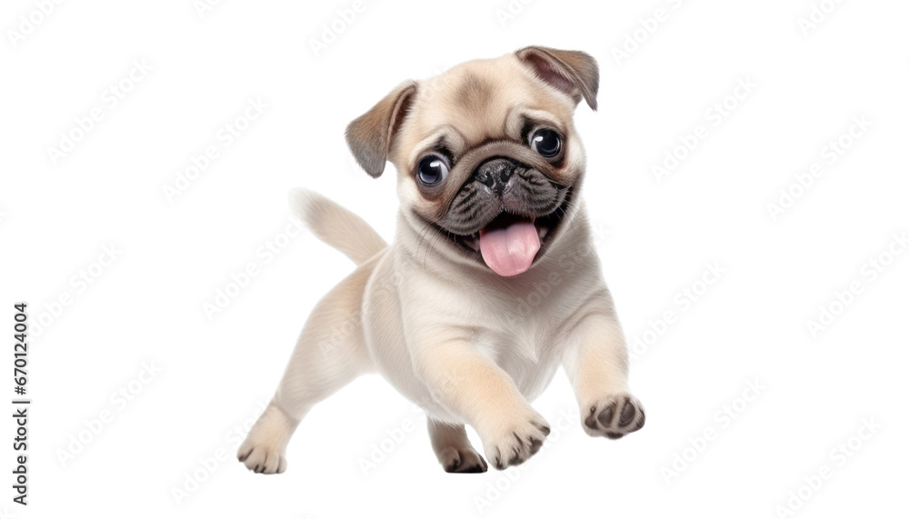 pug play isolated on transparent background cutout pug play isolated on transparent background cutout