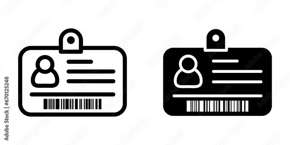 Id Card Icon. symbol for mobile concept and web design. vector illustration Id Card Icon. symbol for mobile concept and web design. vector illustration