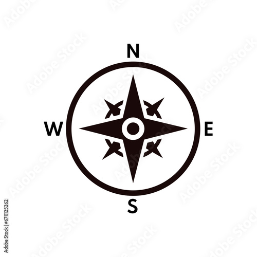 Compass rose, world directions, compass - vector illustration