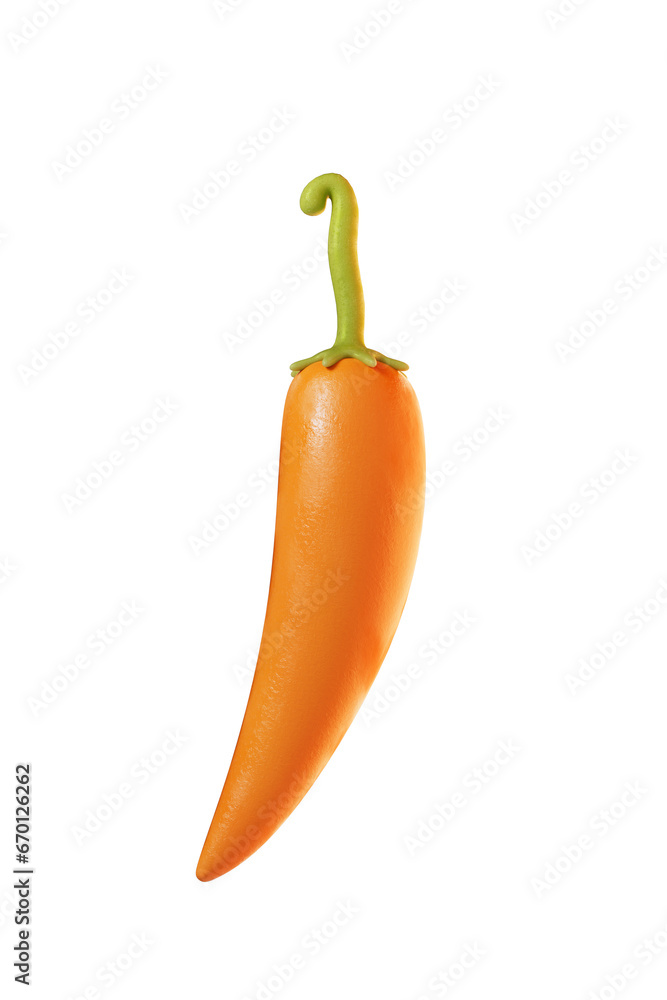 Peruvian Yellow Pepper With Transparent Background Peruvian Yellow Pepper With Transparent Background