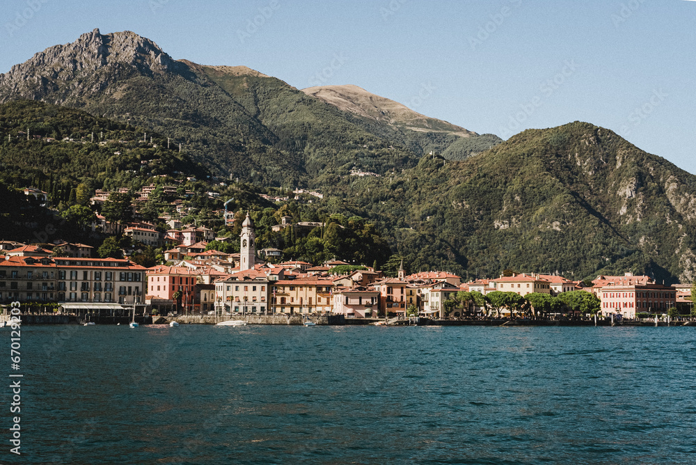 Bellagio in Lake Como Italy from the water