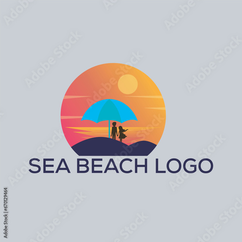 Sea Beach Logo (ID: 670129464)