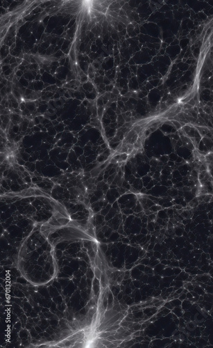 Cosmic Connections: A Neural Network in the Depths of Space,abstract background,black and white background