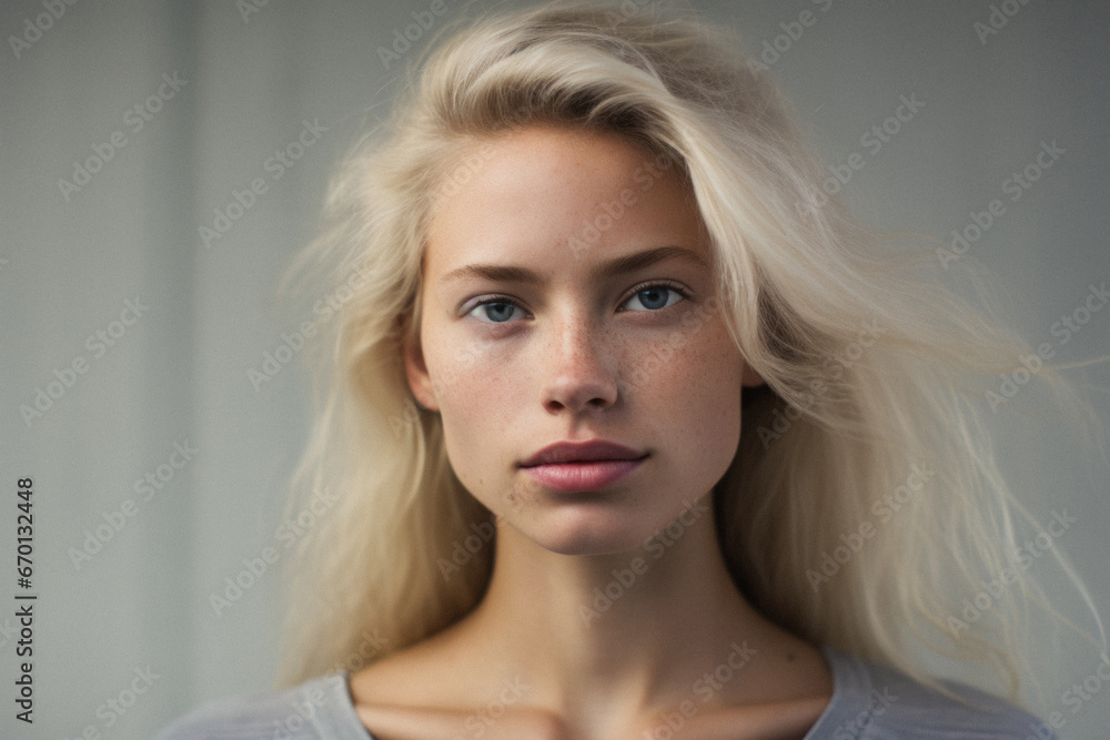 Naklejka premium Portrait of beautiful businesswoman in eyeglasses looking at camera.